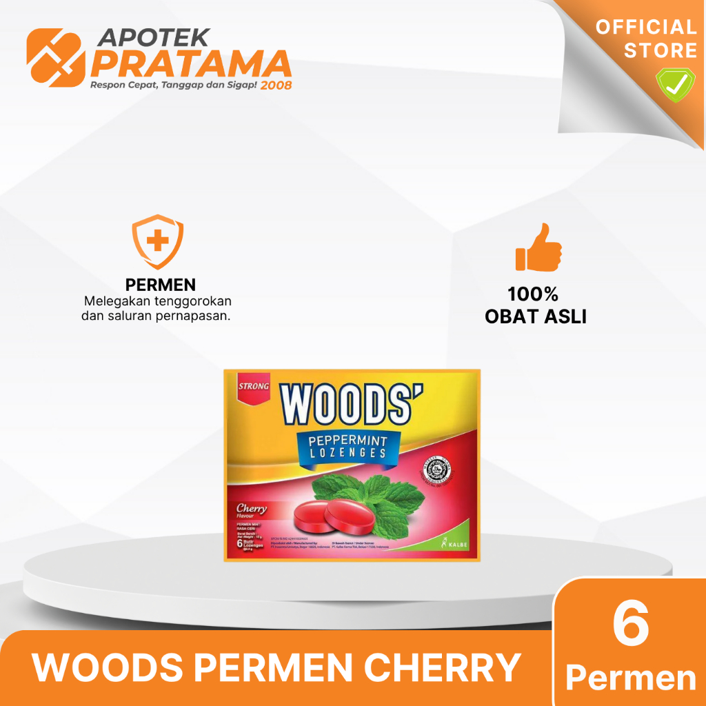 

WOODS PERMEN CHERRY LOZENGES