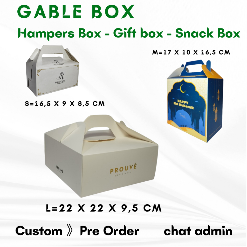 Gable Box / Snack Box / Custom Box