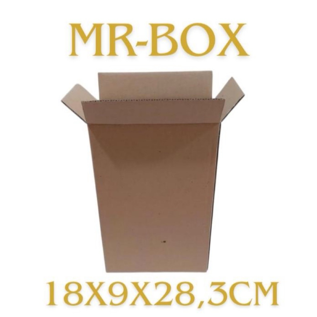 

Kardus karton polos uk. 18x9x28,3 cm - tak box ST (SHEET) untuk bungkus kado dll