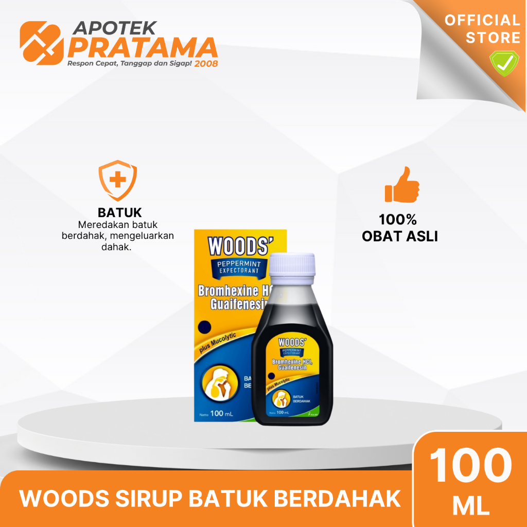 WOODS EXPECTORAN 100 ML SIRUP / BATUK BERDAHAK