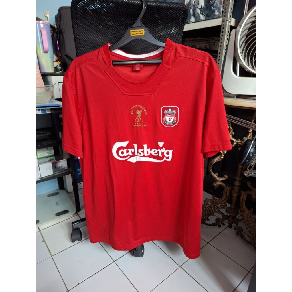 Jersey Retro Liverpool FC Adults 2005 Istanbul Home Shirt Original - Size XXL
