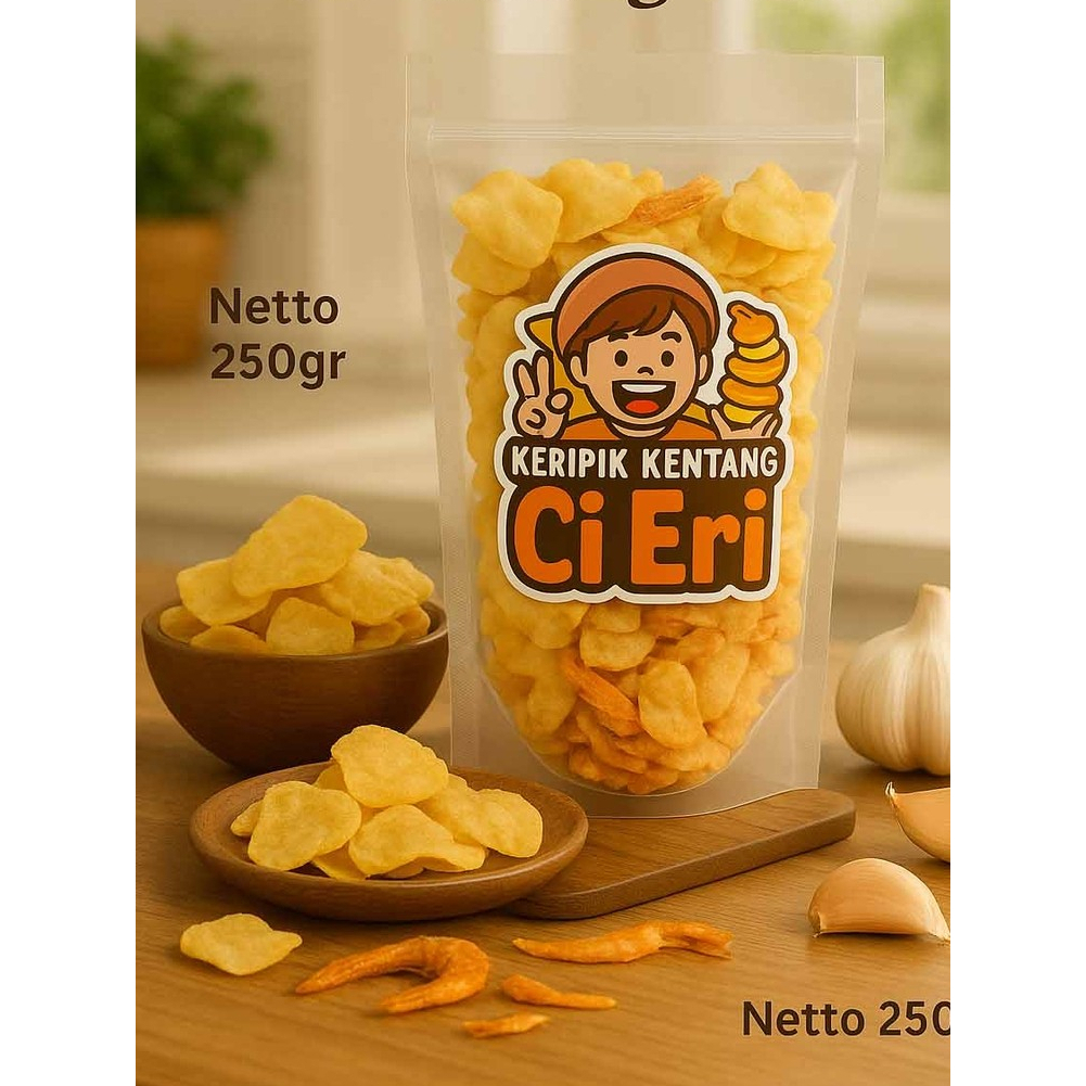 

Keripik Kentang Ebi Ci Eri – Camilan Kriuk Harum Ebi Tahan Lama