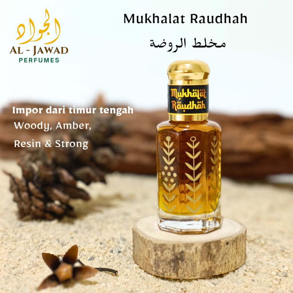 MUKHALAT RAUDHAH Minyak Wangi Arab Khas Timur Tengah 100% Original Non Alkohol Impor Parfum Sholat
