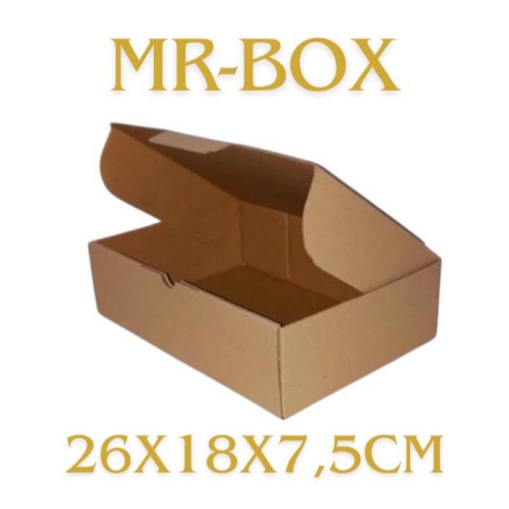 

Kardus karton polos uk. 26x18x7,5 cm - box kotak model DIE CUT PIZZA