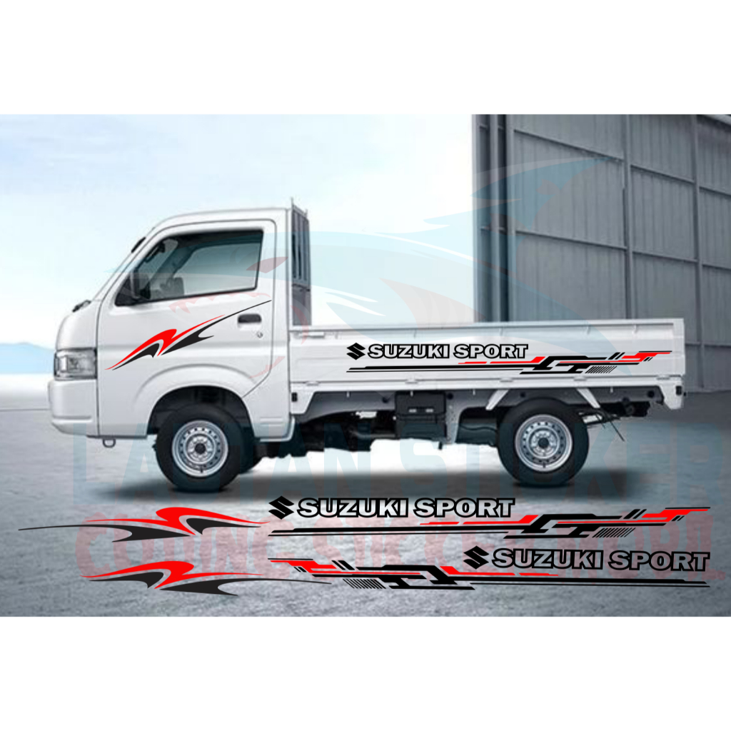curtting sticker mobil carry tayo stiker pickup kol mobil suzuki carry tayo keren