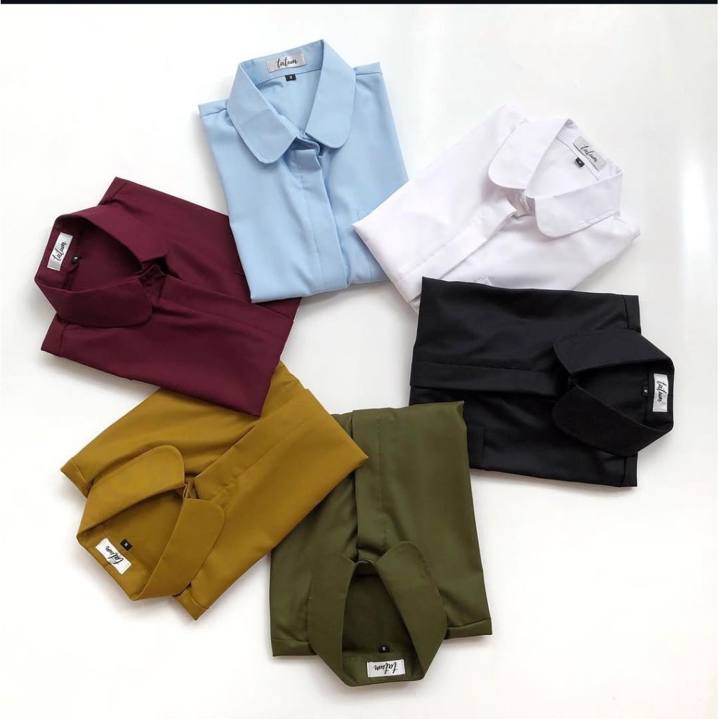 preloved - Kemeja Tatum Flanel / plain shirt