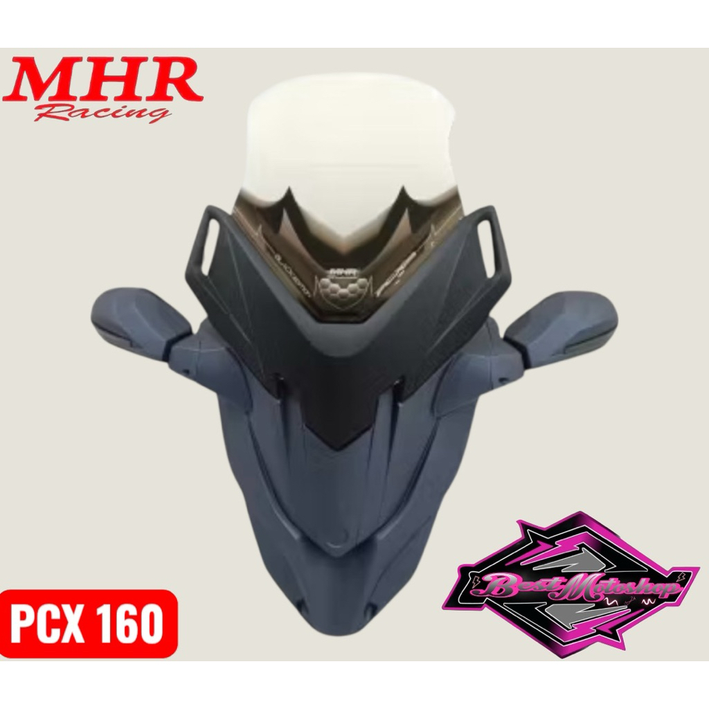 Tameng Kedok DepanSpion Windshield Body Depan All PCX 150 PCX 160 Original Mhr Racing