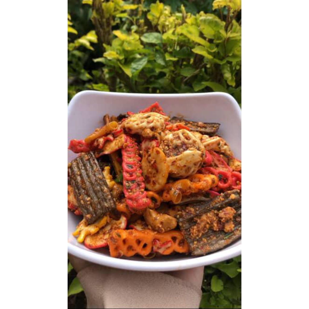 

Sebring Bumbu Kacang Pedas Daun Jeruk Mix/Campur Kerupuk Rafael/Benton/Jengkol/Bumbu melimpah