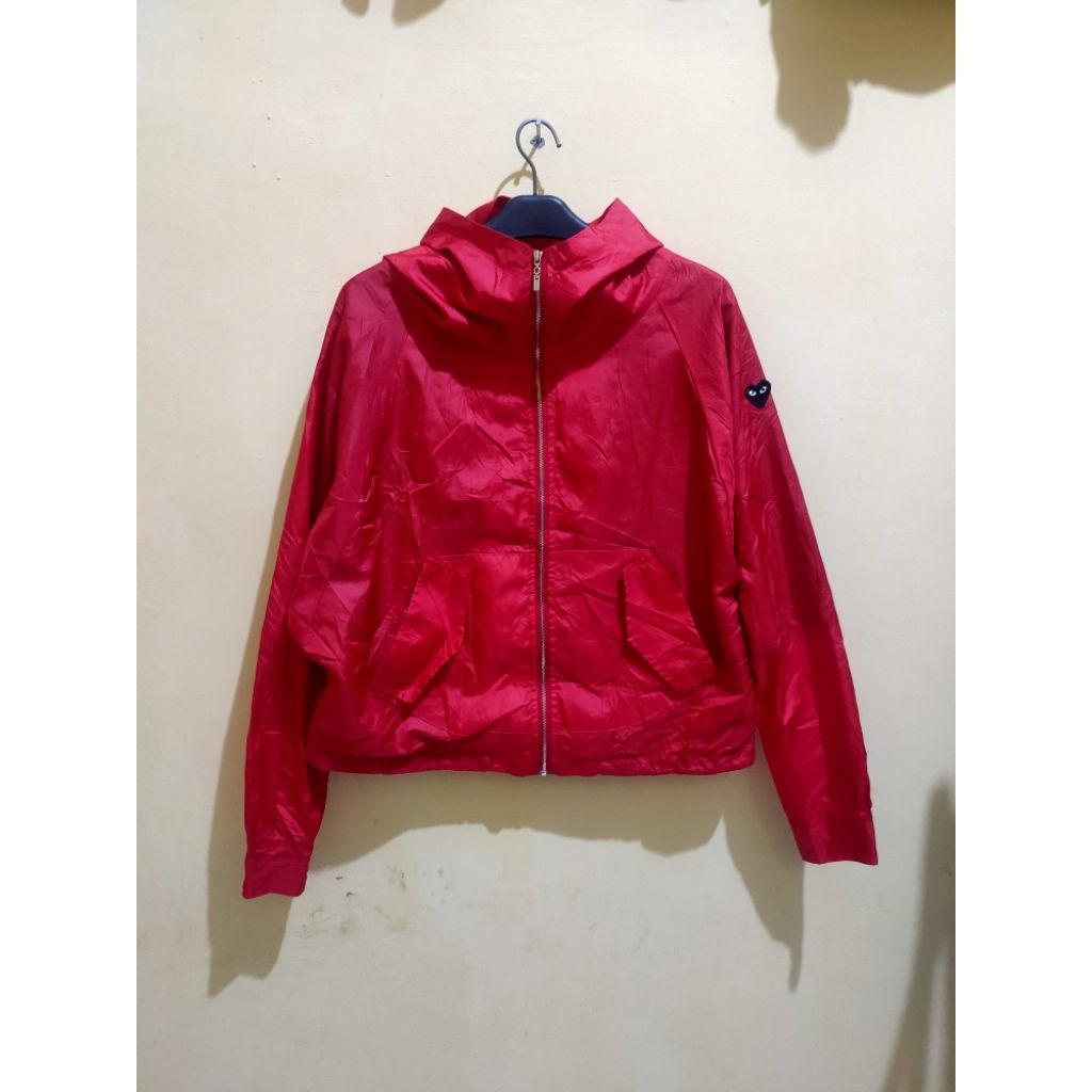 JAKET PARASUT CROP WANITA