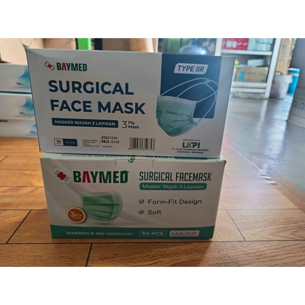 MASKER CANTOL DAN HIJAB 3PLY MASK BAYMED aslii originall