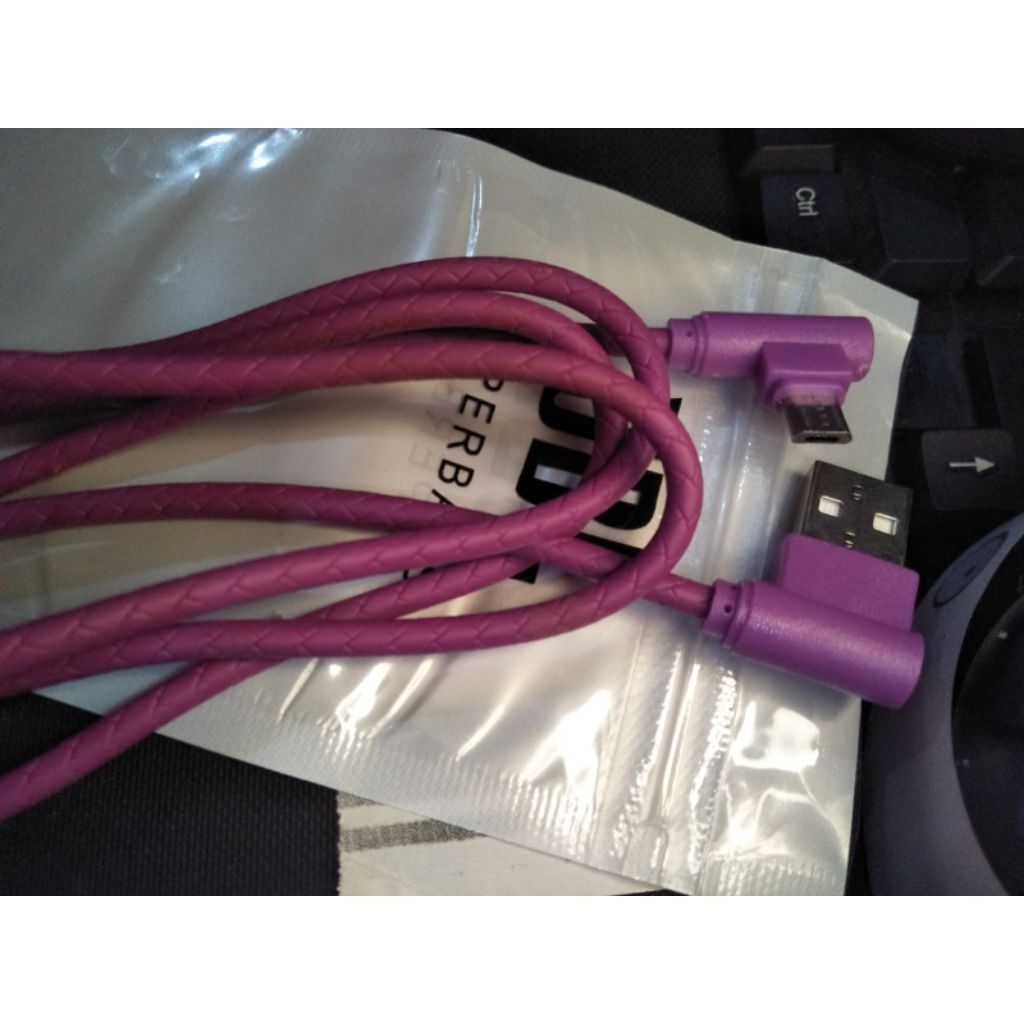 KABEL UNIC UNGU MERK JBL BAHAN TEBAL TALI PANJANG -KABEL CHARGER - KABEL CASH HP