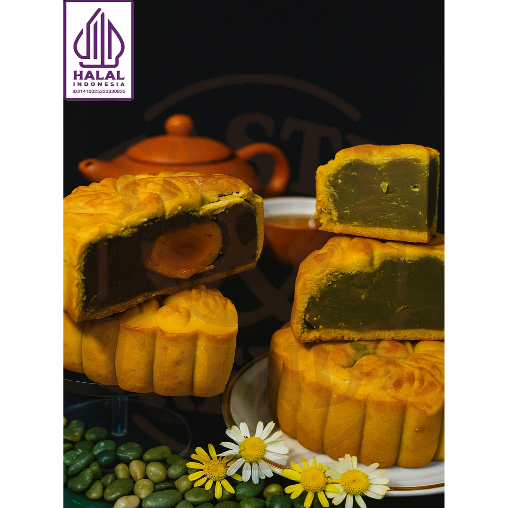 

MOONCAKE MIX FLAVOUR - (ISI 4) Hampers Moon Cake Premium - Kue Bulan HALAL - Tong Jiu Pia - Tong Ciu Pia - TNT