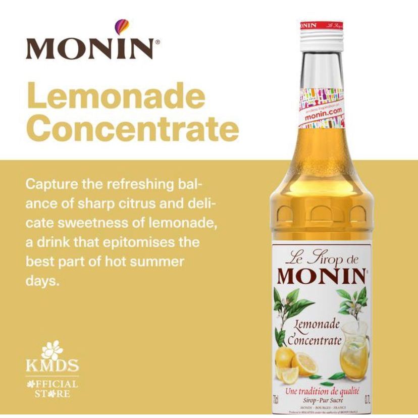 

MONIN LEMONADE CONCENTRATE SYRUP 70 CL 700ML