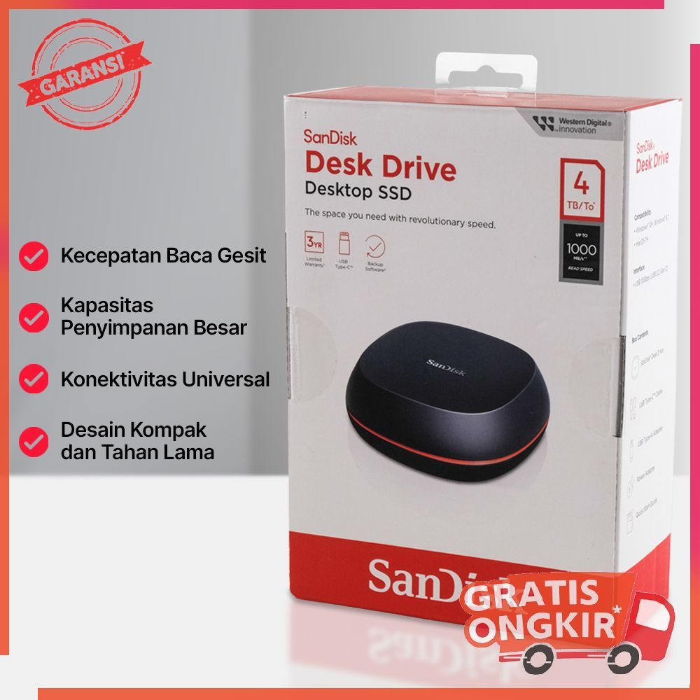 SSD SanDisk Desk Drive 4TB Type-C SDSSDT40 4T00