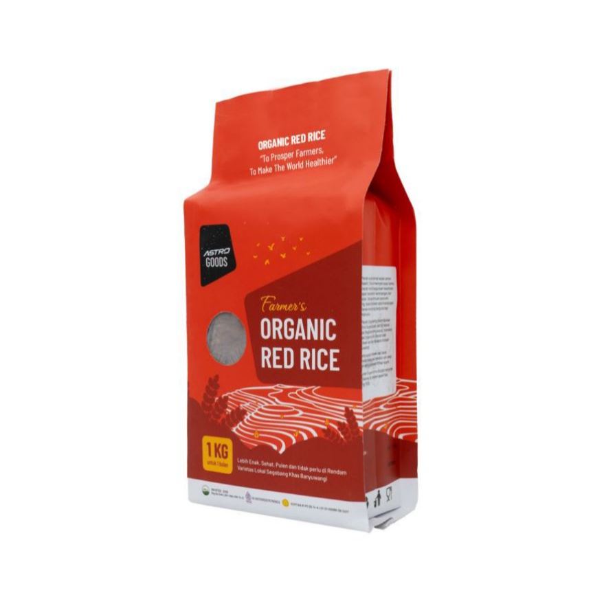 

Farmer's Organic Red Rice Astro Goods 1kg Beras Farmer Organik
