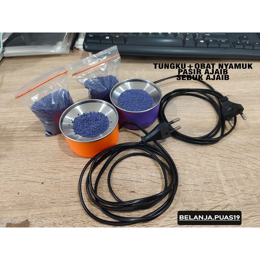 OBAT NYAMUK TUNGKU PASIT AJAIB ELEKTRIK Tungu Alat Obat Nyamuk pasir 100 % Original pasir ajaib