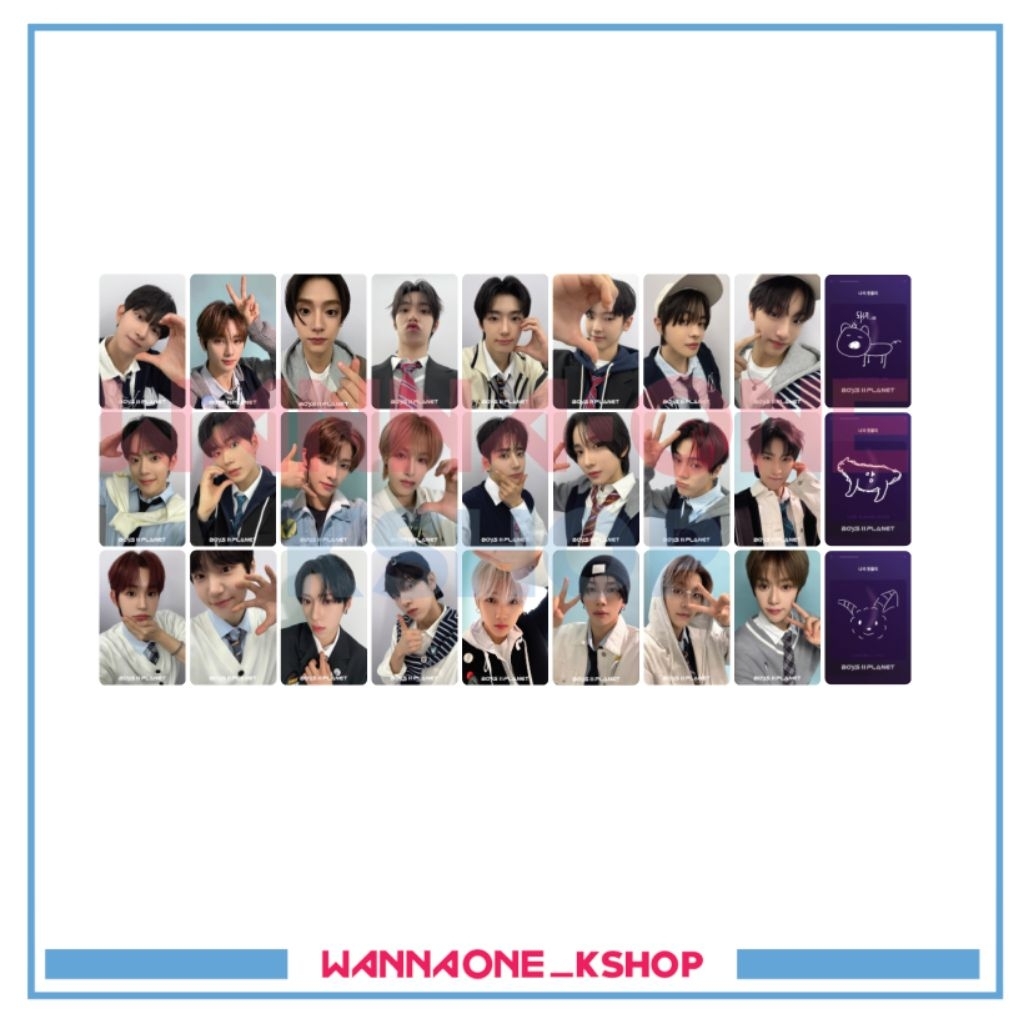 photocard boys planet 2 VER. 4 planet card