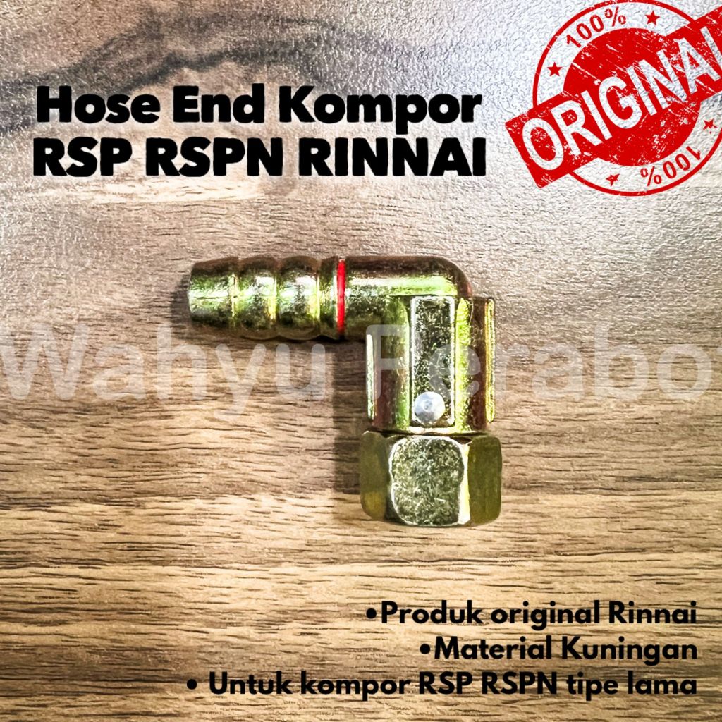 Hose End Sambungan Selang untuk Kompor Rinnai 2RSP 4RSP RSP RSPN ORIGINAL RINNAI