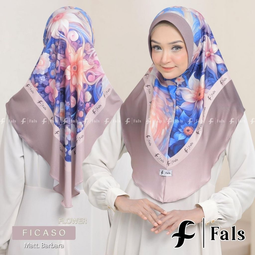 HIJAB FALS FICASO // HIJAB INSTAN // HIJAB MOTIF// HIJAB GROSIR MURAH KEKINIAN