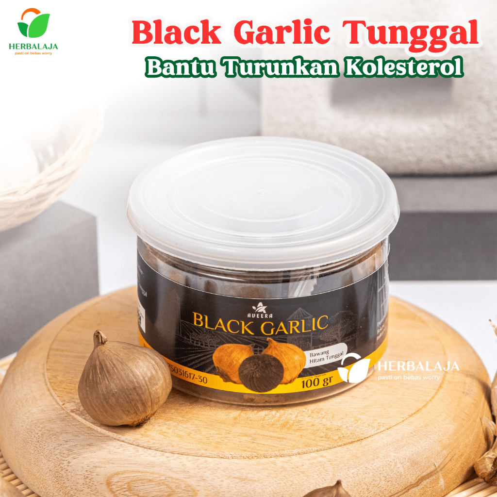 

Aveera Blackgarlic Solo Tunggal 100gram Bawang Hitam Lanang Premium Size Jumbo