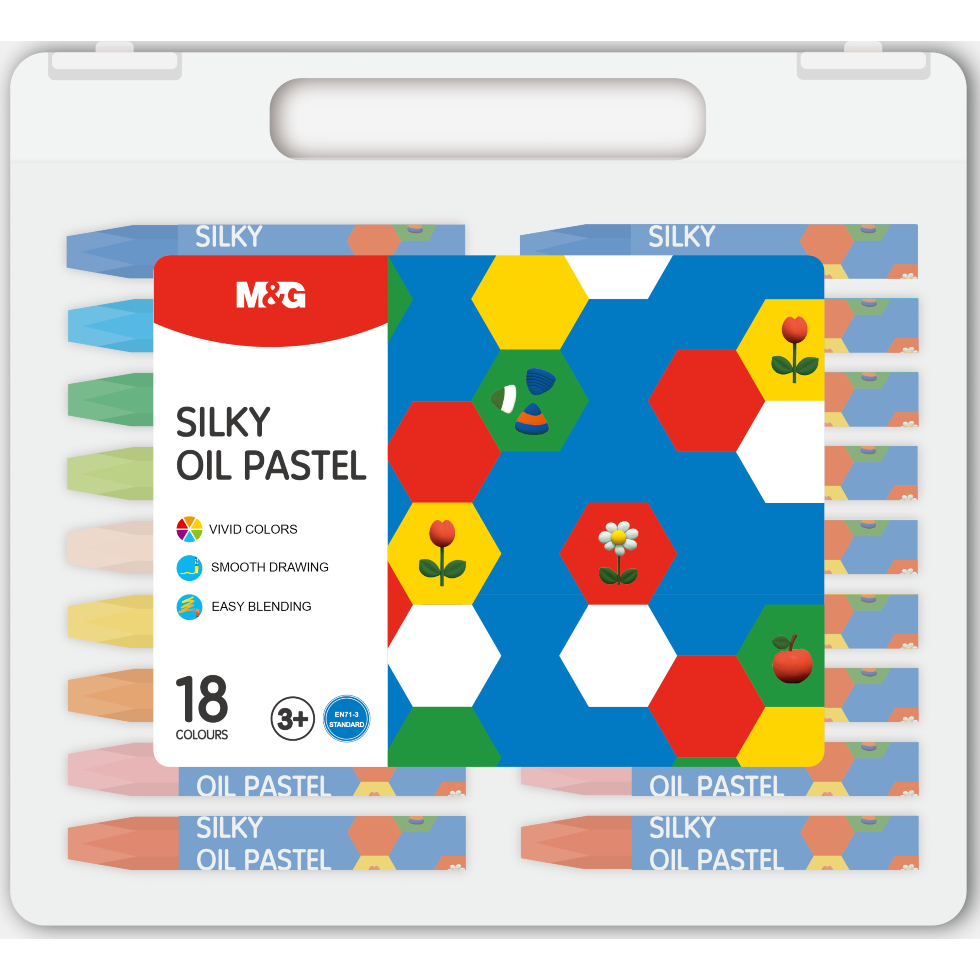 

M&G Crayon Krayon Silky Oil Pastel 18 Warna / Crayon Silky