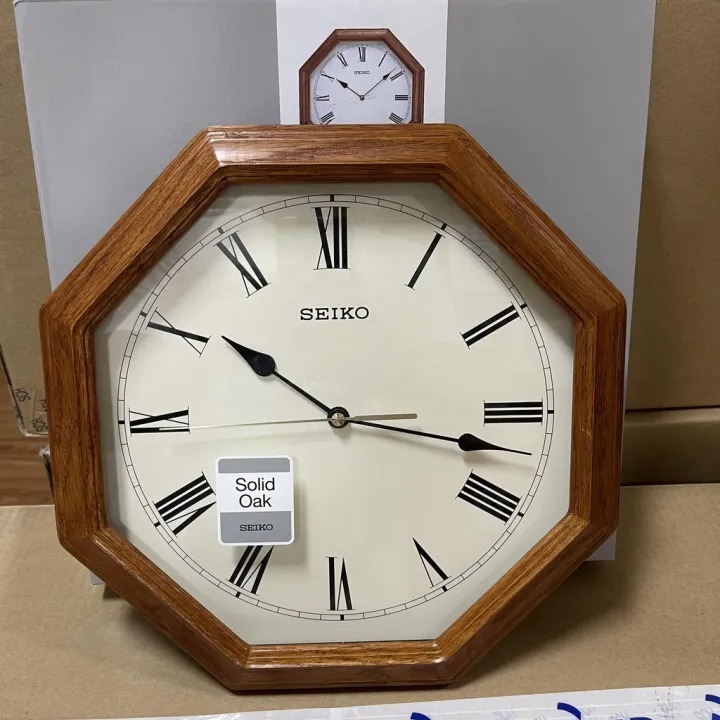 SEIKO QXA152 SEIKO QXA152B Jam Dinding Case Kayu Original Garansi