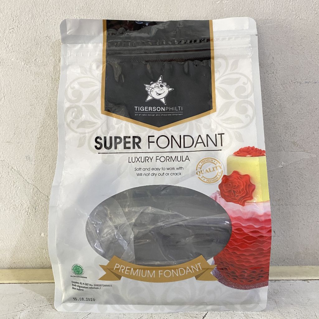 

Tigerson philiti super fondant warna hitam 1kg | fondant hitam | super fondant