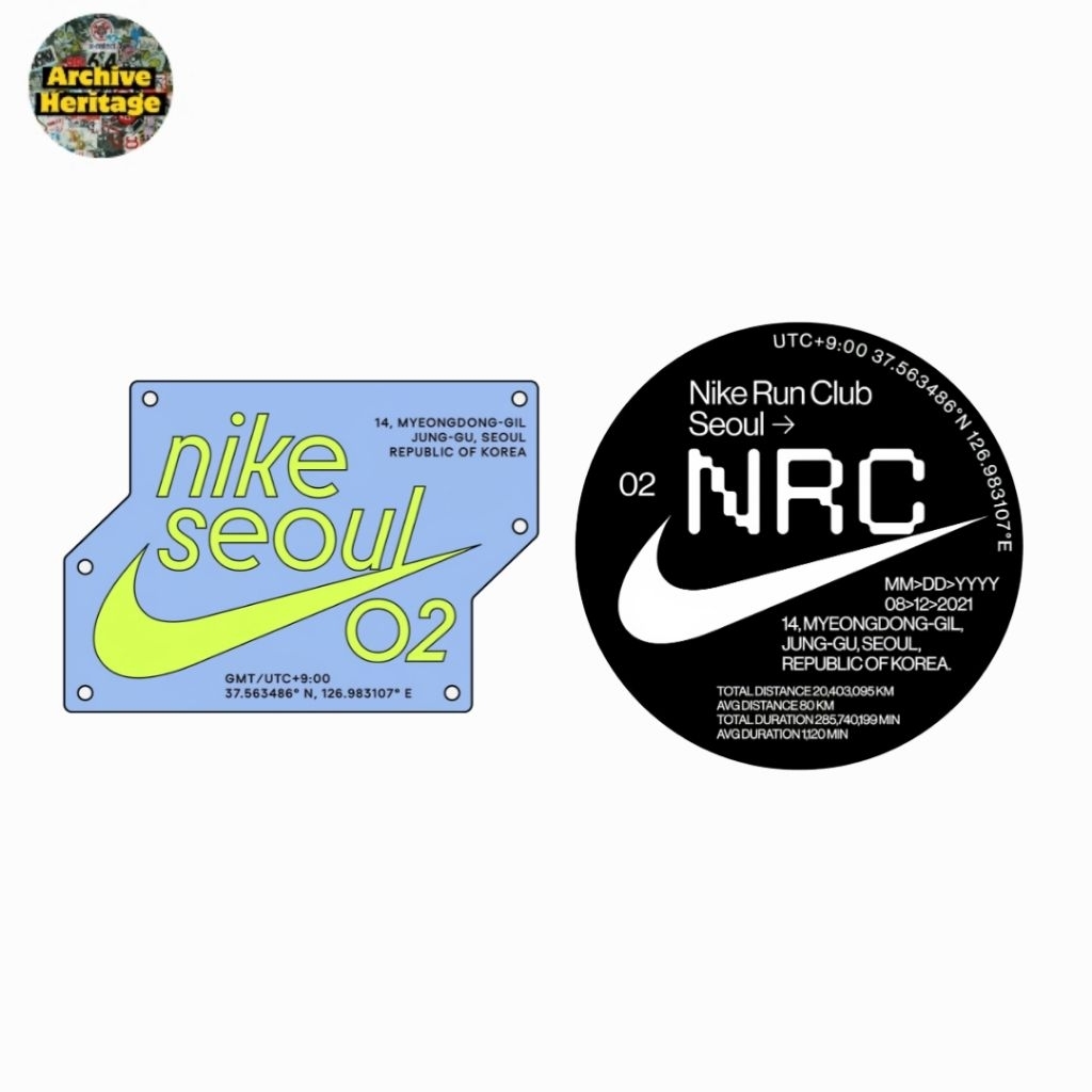 

sticker Nike Run Club Seoul NRC running stiker