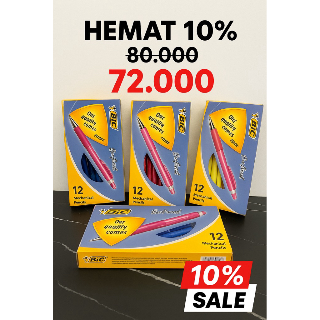 

BIC Mechanical Pencils / Pensil Mekanik isi 12