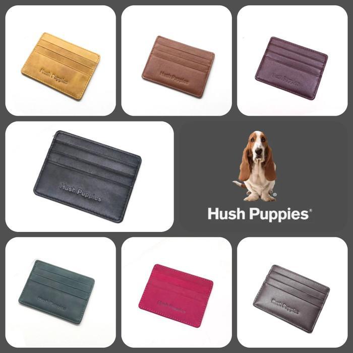 Hush Puppies Leather Slim Card Case wallet dompet kartu pria wanita exclusive hss