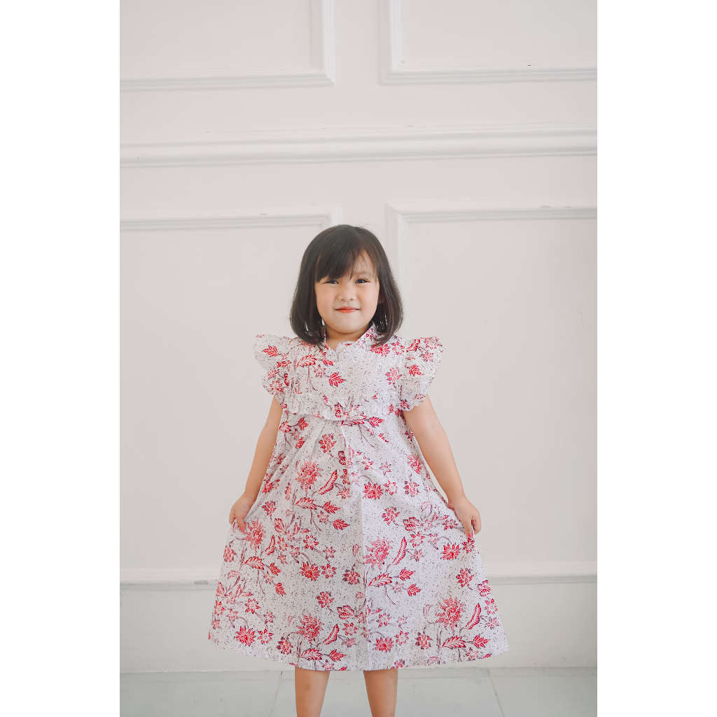 [Krisna Wahyu] Batik Anak Dress Perempuan