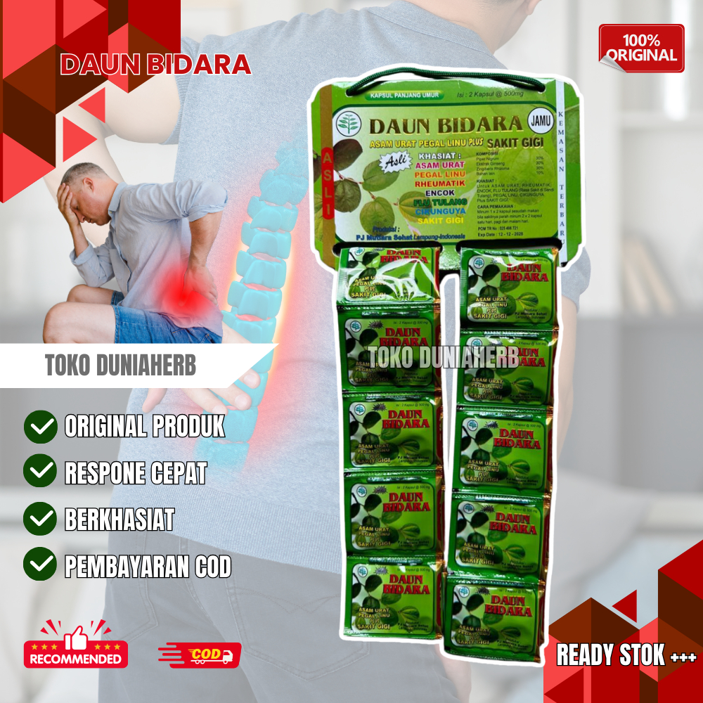 

Kapsul Daun Bidara Original 100% Renceng 20 Sachet