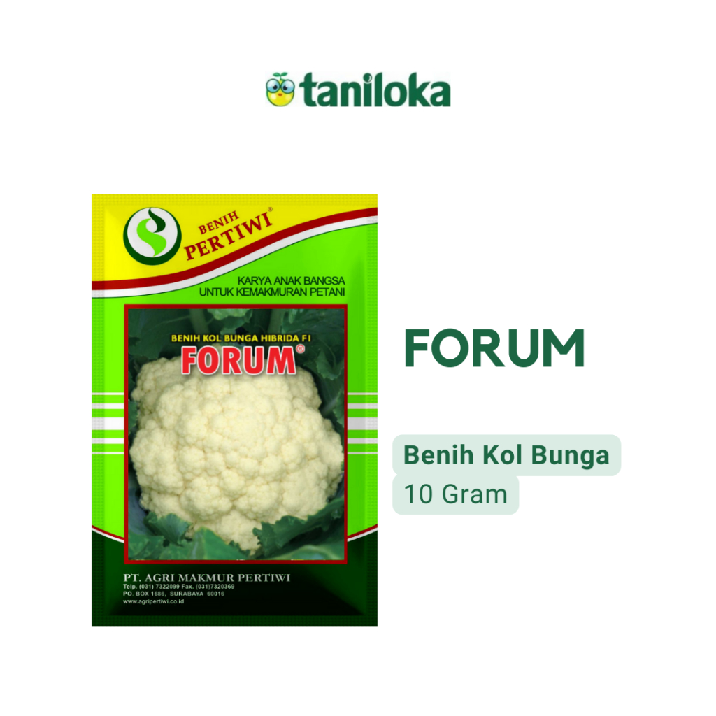 Benih Pertiwi - Benih Kol Bunga Forum (10 Gram)