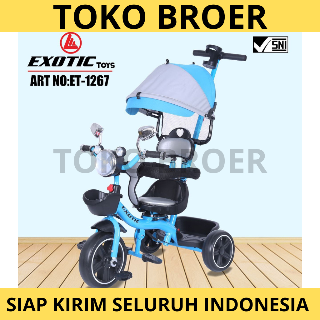 Sepeda Roda Tiga Anak Tricycle EXOTIC ET -1267