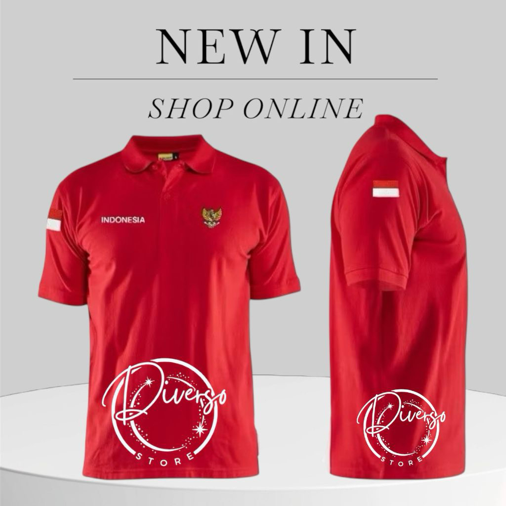 Kaos Polo Kaos Kerah Garuda Indonesia Full Bordir BESTSELLER
