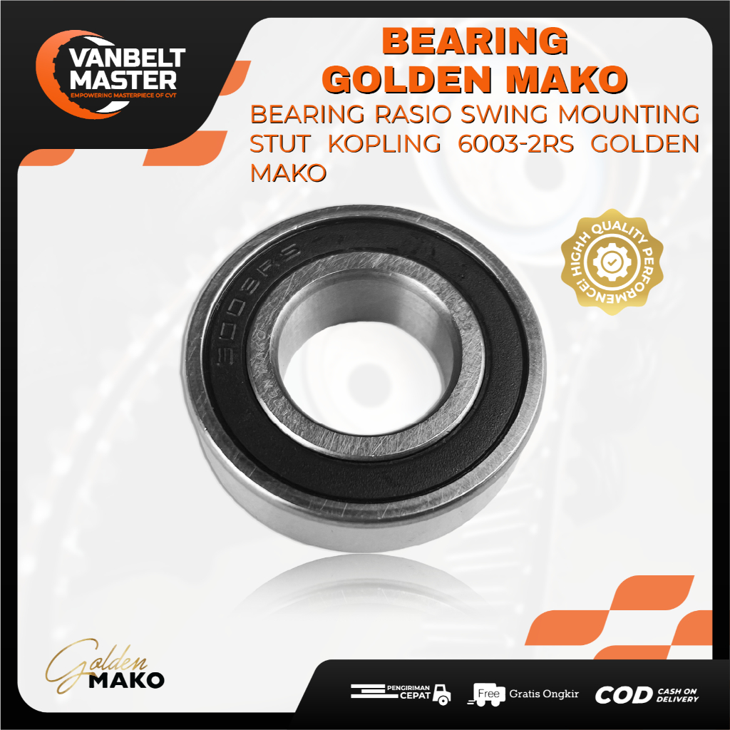 Golden Mako Bearing Laher Lahar Stut Kopling Supra X CB CRF Mega Pro Verza Tiger Revolution 125 150 