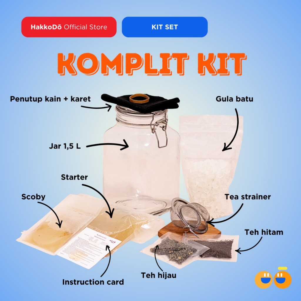 

Hakko Kombucha Kit Set - Kit set membuat kombucha