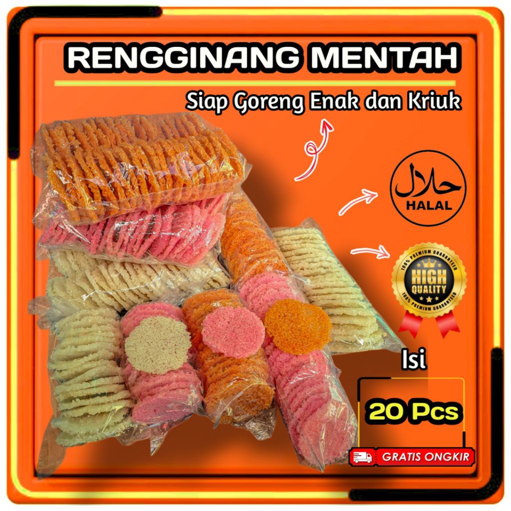 

Rengginang Singkong Mentah Isi 20 Pcs Siap Goreng Langsung Dari Pabrik (Termurah)