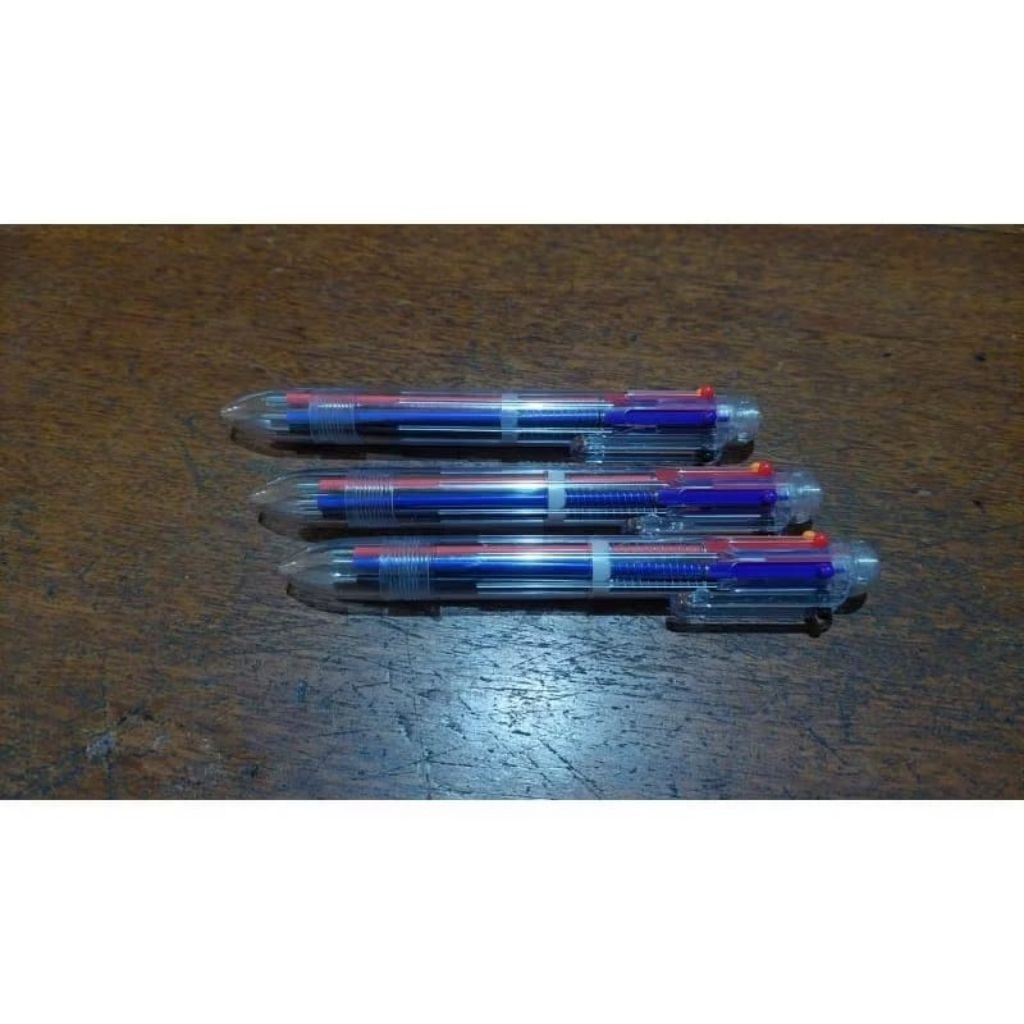 

BOX ISI 12] PULPEN 6 WARNA TR 6 IN 1 0.5 MM / PULPEN CETEK / BALLPOINT / BOLPEN / PENA