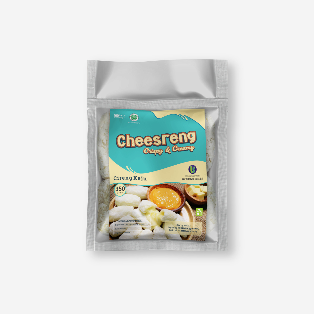 

Cireng Keju Cheddar saus mayo keju pedas