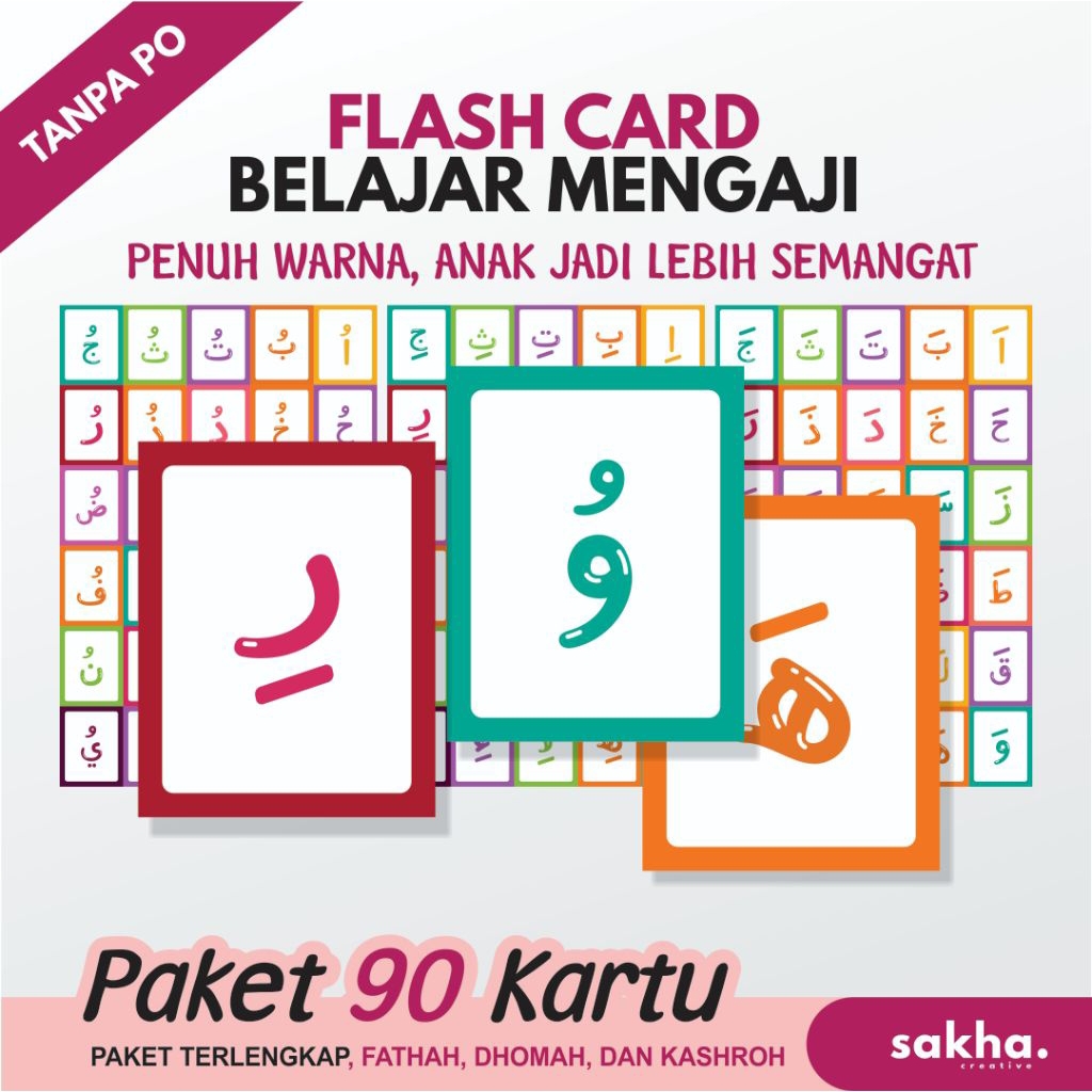 Flash Card Edukasi Anak, Flash Card Huruf Hijaiyah, Belajar Huruf Hijaiyah, Flash Card Iqro, Kartu H