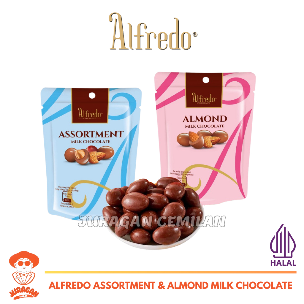 Alfredo Coklat Almond Kismis Hazelnut Assortment 30g