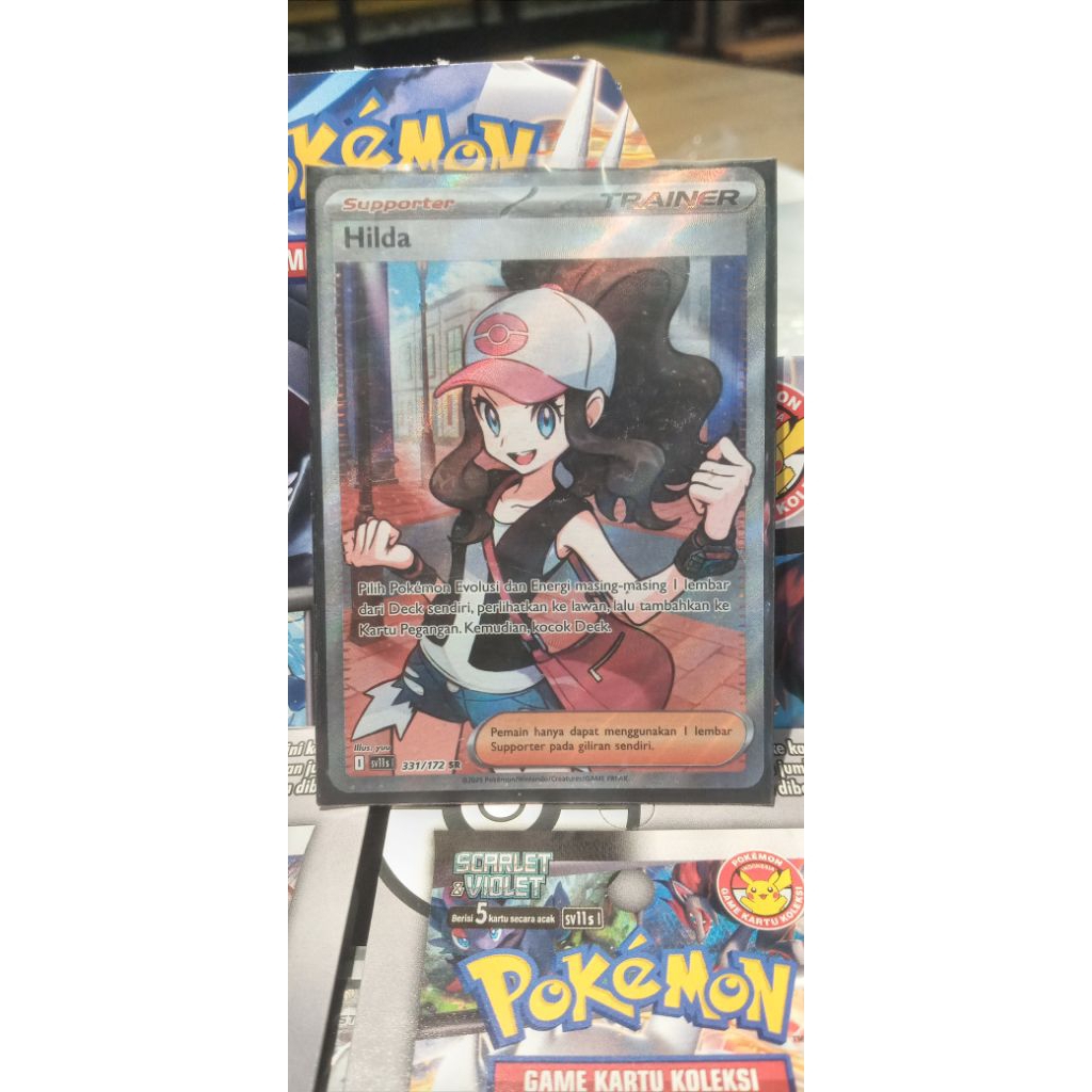 Hilda SR hitam&putih tcg pokemon