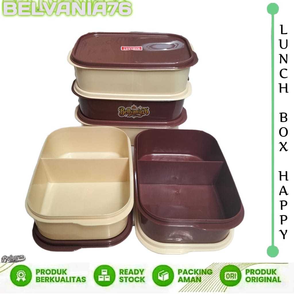 KOTAK MAKAN MISTING 2 SKAT COKLAT CREAM