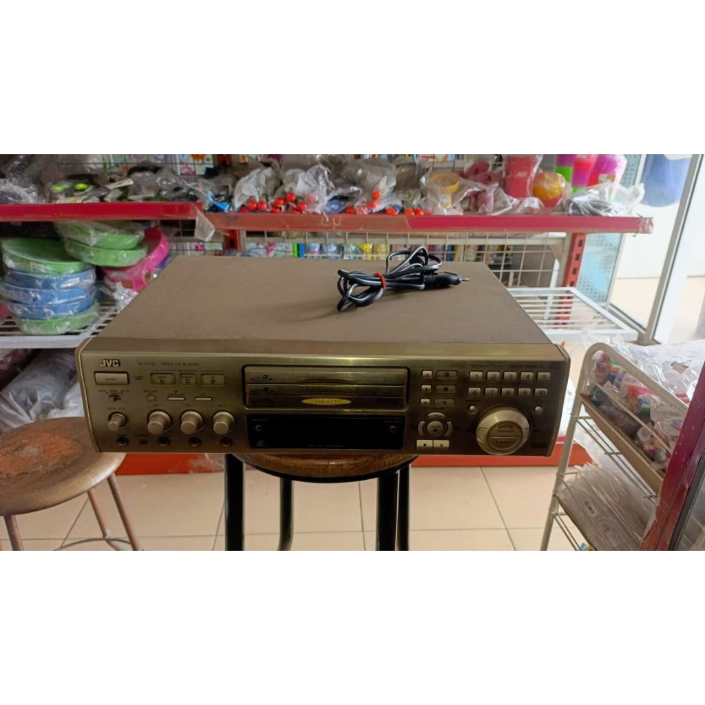 ((Sudah ada video demo) JVC VCD Player dengan REMOTE XL-MV 55 Karaoke Multifungsi