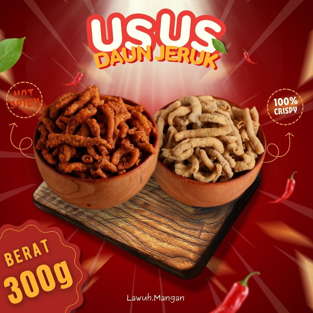 

Keripik Usus Ayam Pedas Daun Jeruk