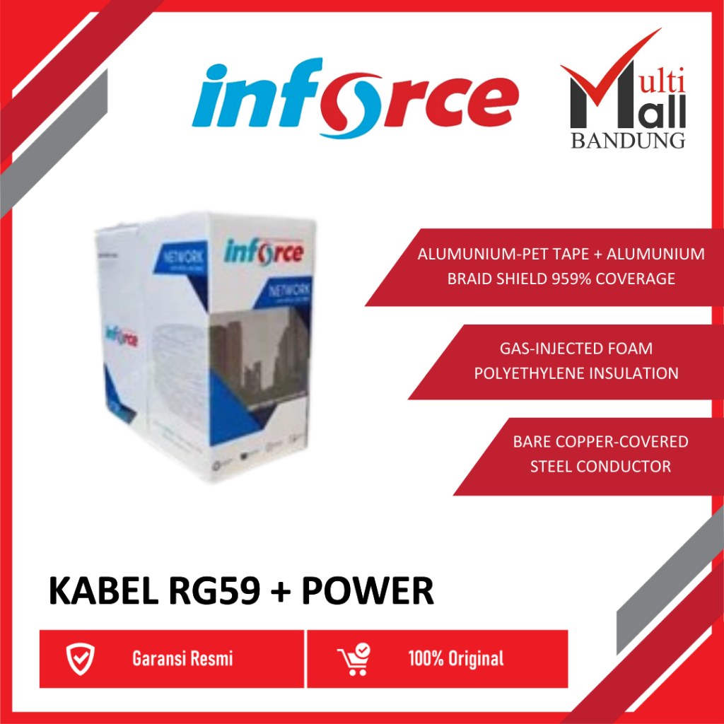 NETWORKING INFORCE KABEL LAN RG59+POWER