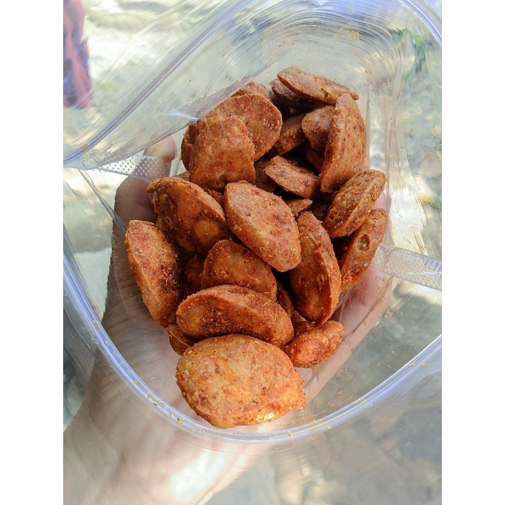 

sosreng / sosis goreng pedas daunjeruk ½kg