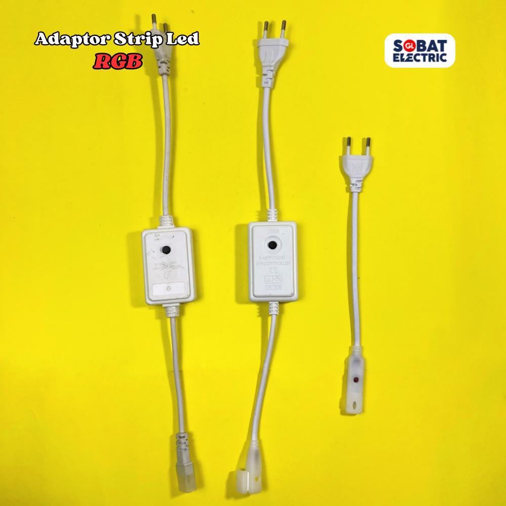 Soket Kabel Adaptor Strip LED RGB -  Socket Adaptor LED Strip RGB Selang Elastis