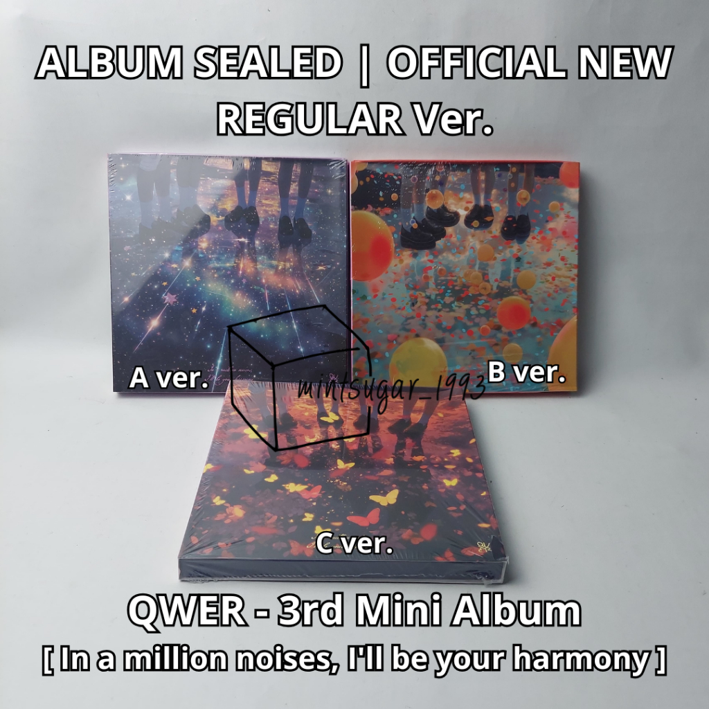 [ READY NEW OFFICIAL SEALED ] QWER - 3rd Mini Album [ In a million noises, I'll be your harmony ] ( 